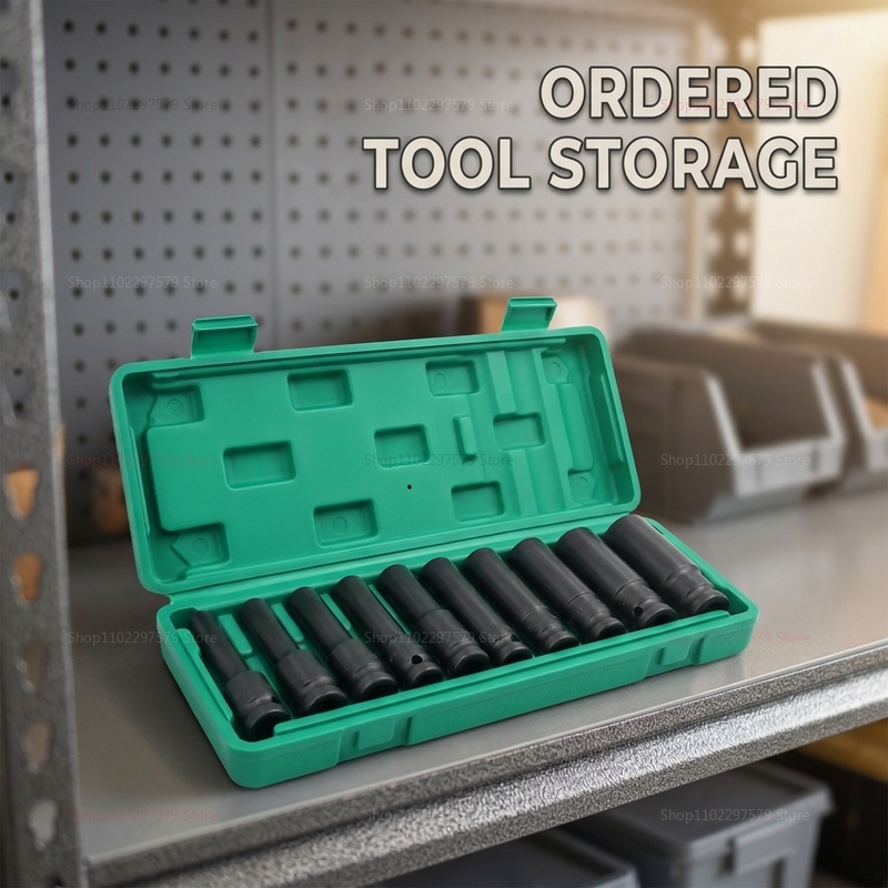 Hand Tools In Workshop - 10개 세트 소켓 렌치, 8-24mm, 조절